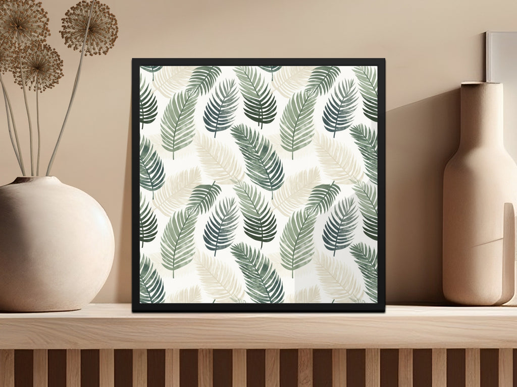 Elegant Botanical Leaf Print Wall Decor Artwork