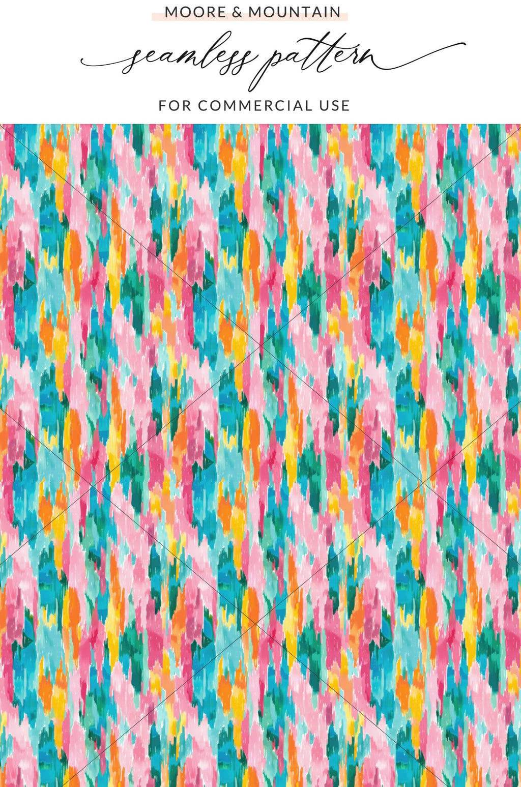 Colorful Abstract Seamless Pattern for Commercial Use