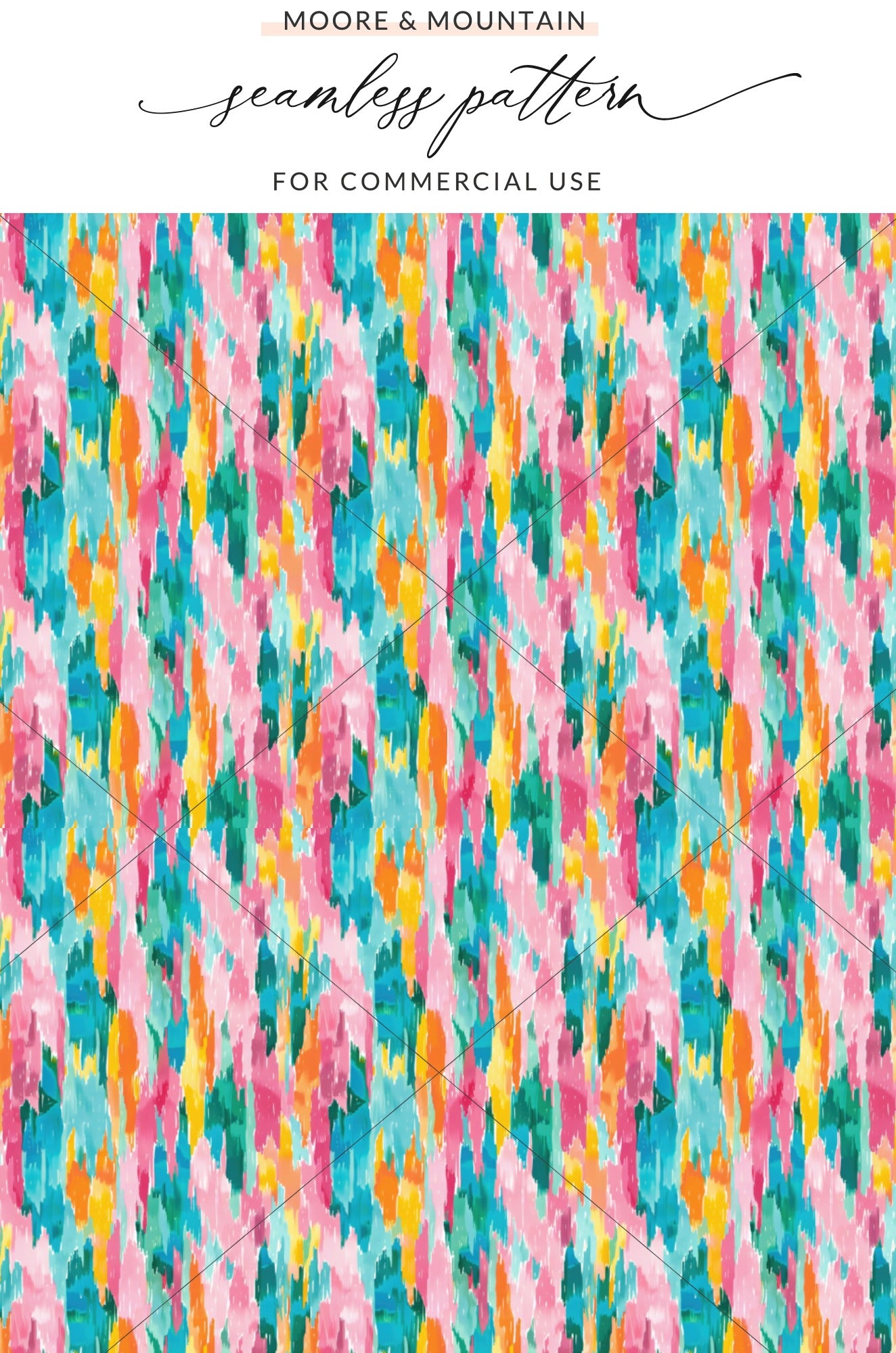 Colorful Abstract Seamless Pattern for Commercial Use