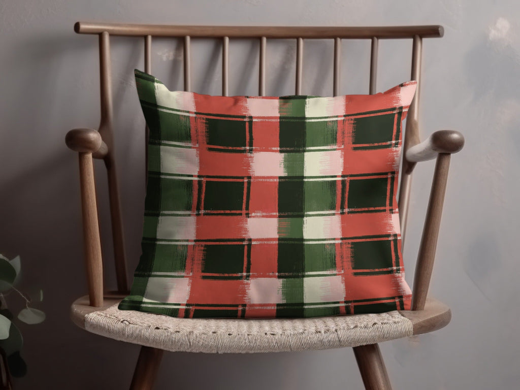 Festive Plaid Red Green Digital Download | Christmas Plaid Digital Image | Holiday Plaid Pattern | Printable Holiday Decor - Moore and Mountain