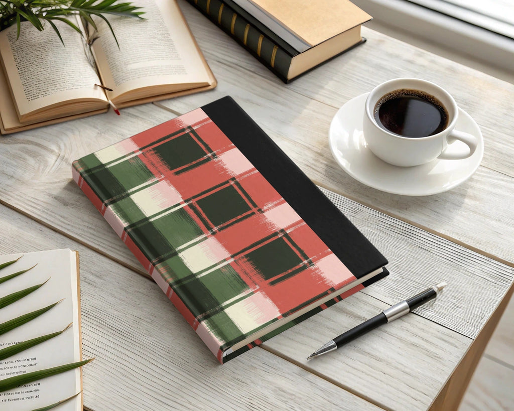 Festive Plaid Red Green Digital Download | Christmas Plaid Digital Image | Holiday Plaid Pattern | Printable Holiday Decor - Moore and Mountain