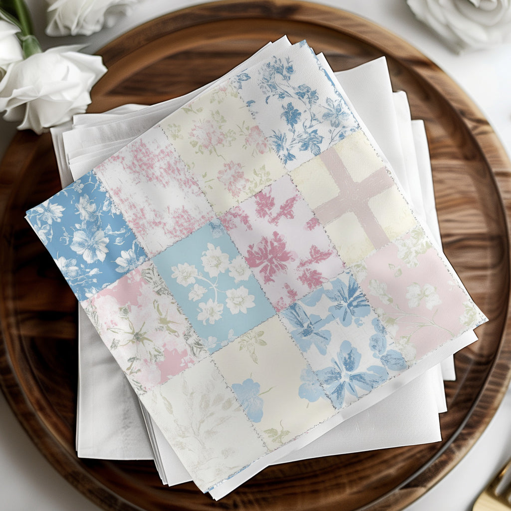 Floral Patchwork Design Square Napkin product