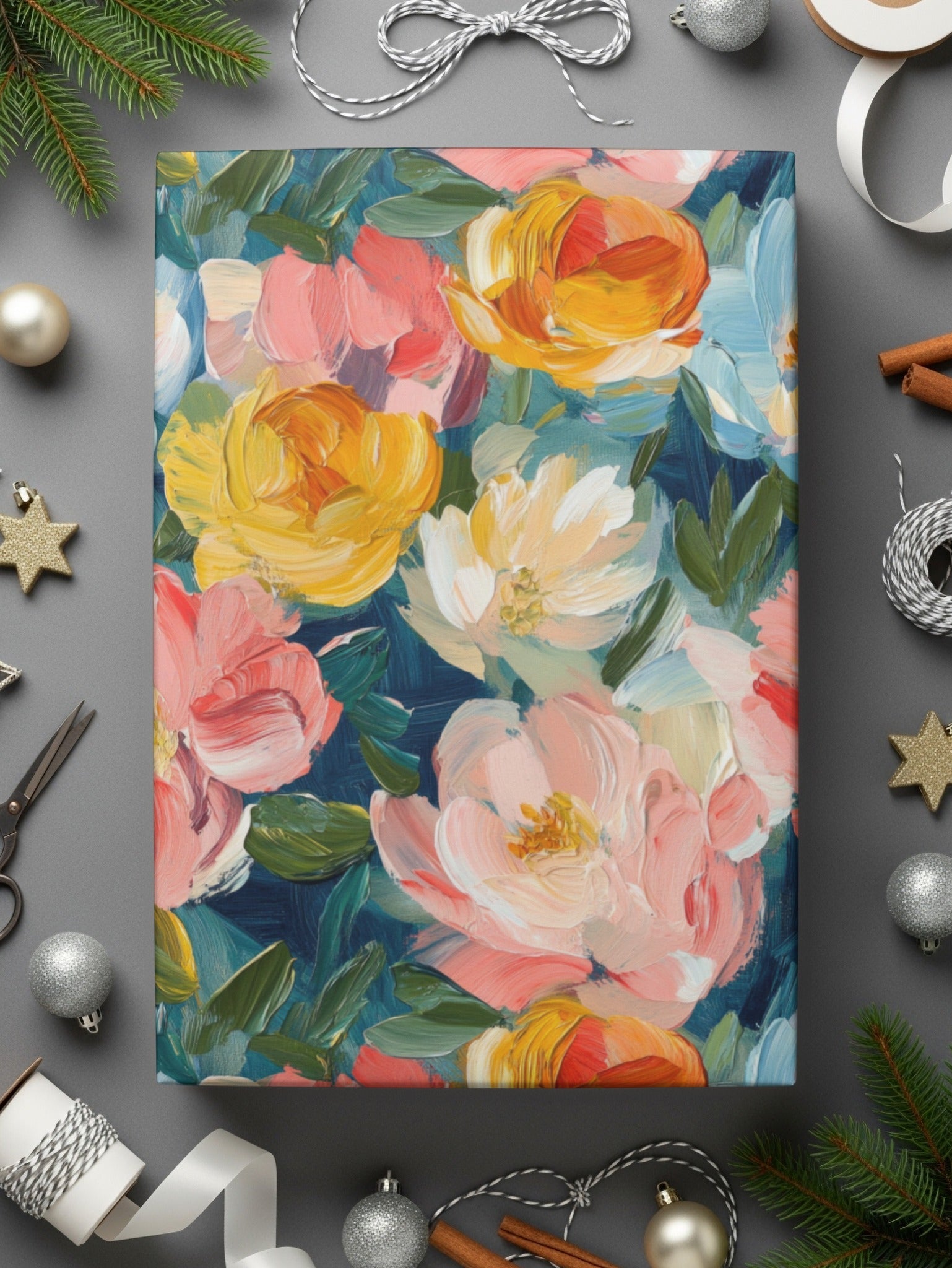 Fine Art Abstract Painted Floral Pattern for Spring Design - Moore and Mountain