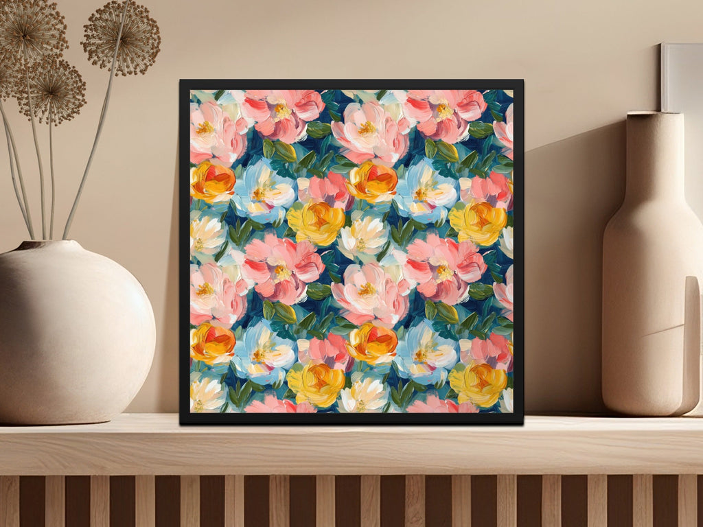 Fine Art Abstract Painted Floral Pattern for Spring Design - Moore and Mountain