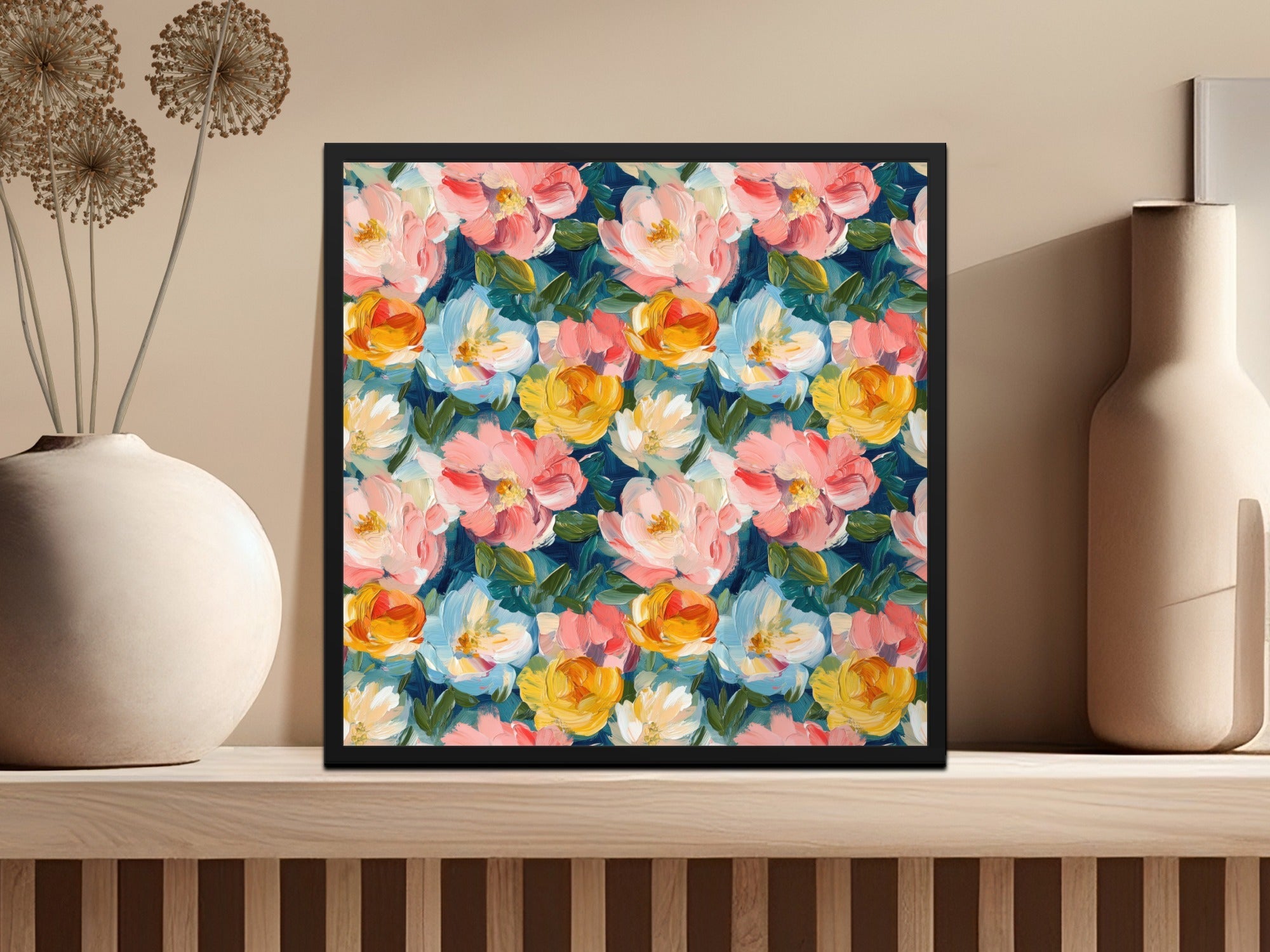 Fine Art Abstract Painted Floral Pattern for Spring Design - Moore and Mountain
