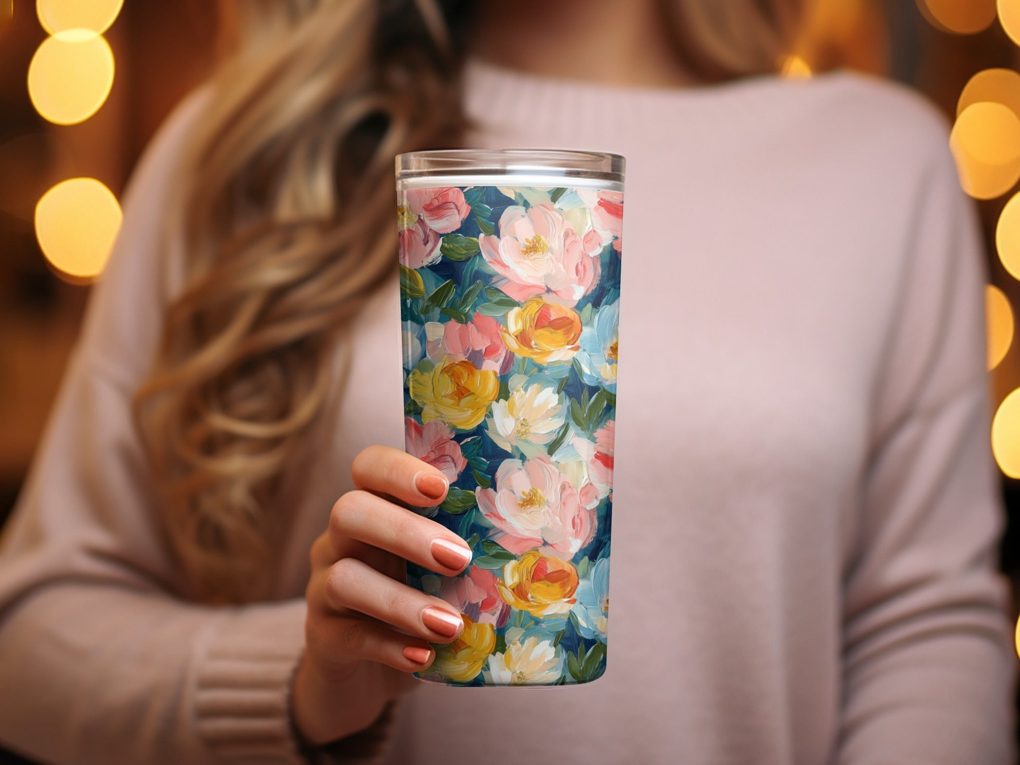 Fine Art Abstract Painted Floral Pattern for Spring Design - Moore and Mountain