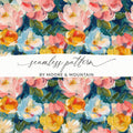 Fine Art Abstract Painted Floral Pattern for Spring Design - Moore and Mountain