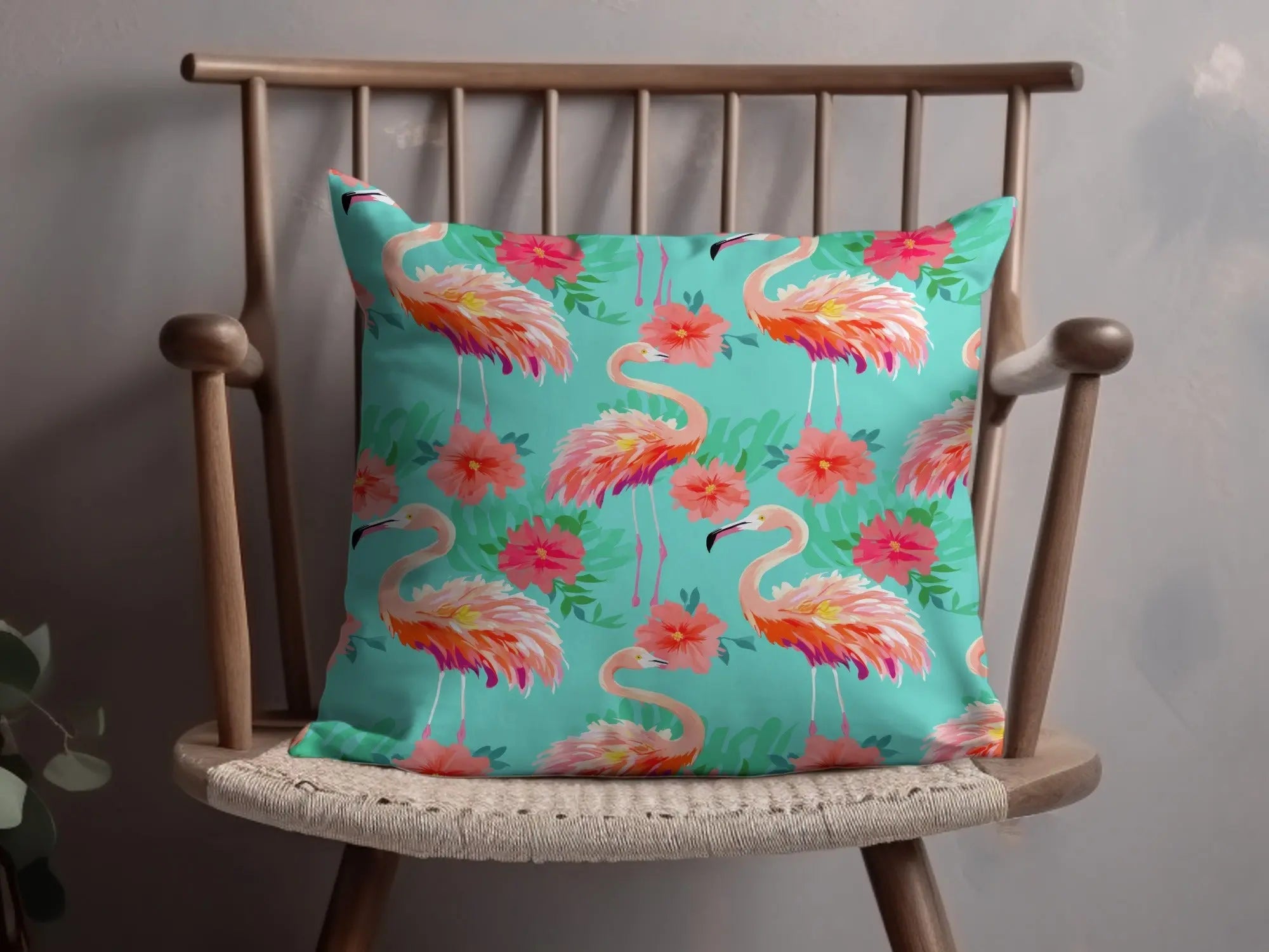 Flamingo Seamless Pattern Digital Paper, Tropical Flamingo Print, Summer Flamingo Digital, Colorful Repeat Pattern, Floral Flamingo File - Moore and Mountain