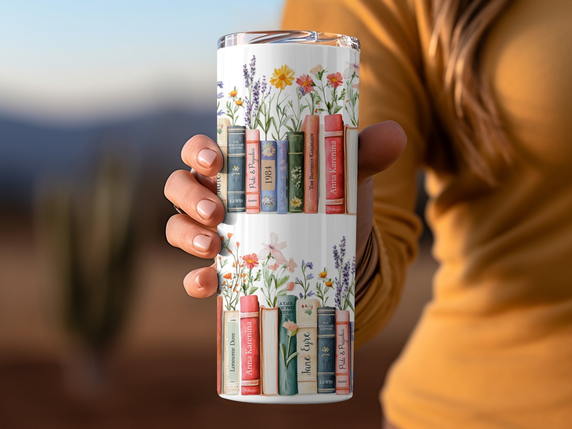 Floral Bookshelf Seamless Pattern Digital Paper, Watercolor Book Spine Art, Classic Novel Design, JPEG Download, Reader Gift, Two Scales - Moore and Mountain