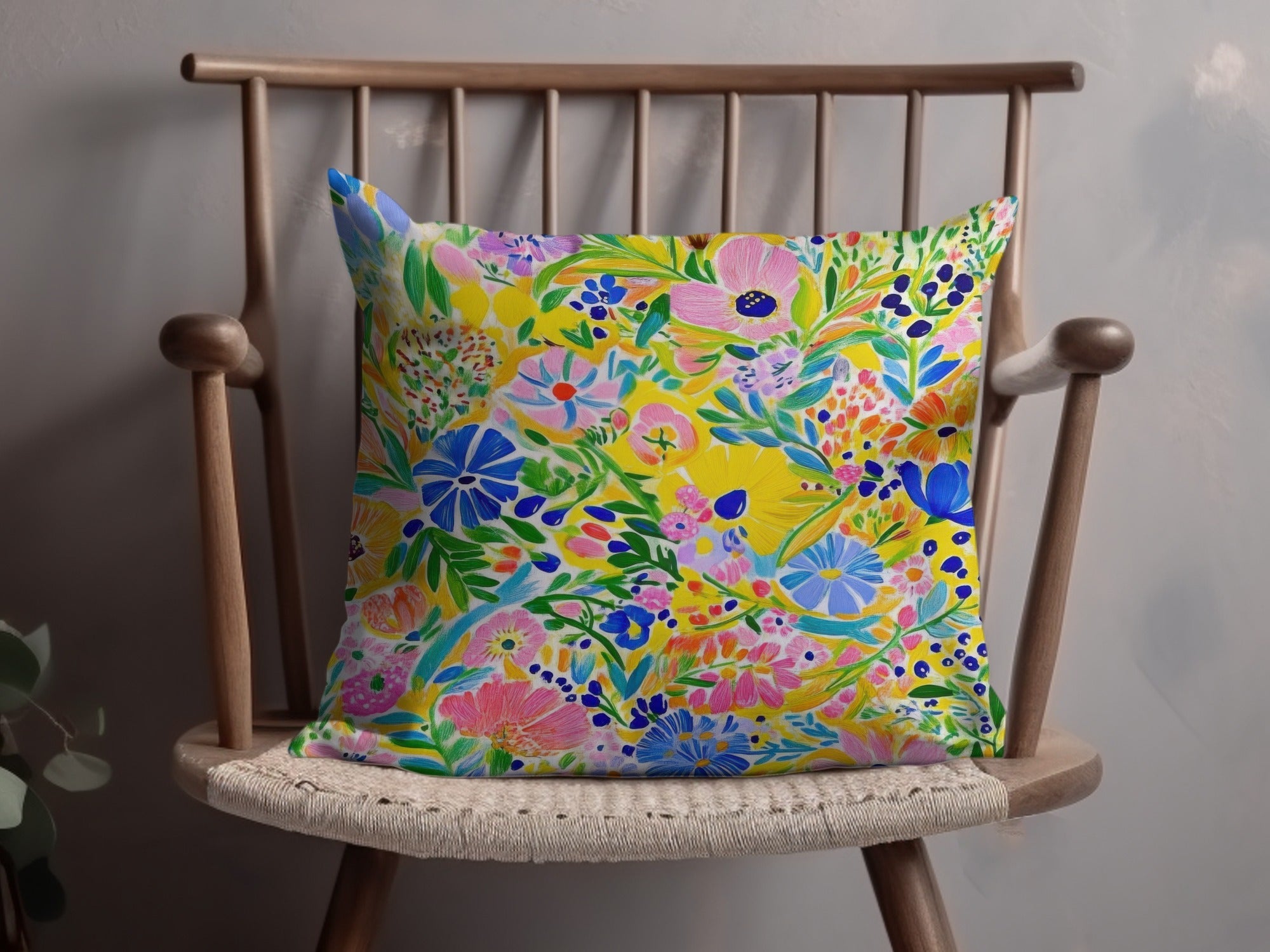 Floral Digital Paper, Bright Flower Pattern, Colorful Seamless Background, Spring Summer Design, Printable Fabric Design, Scrapbooking Paper - Moore and Mountain