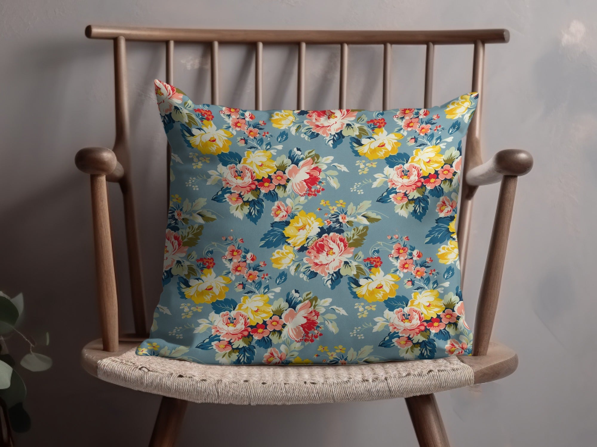 Floral Digital Paper, Seamless Flower Pattern, Watercolor Flowers, Vintage Blooms, Scrapbook Paper, Fabric Design, 12x12 JPEG - Moore and Mountain