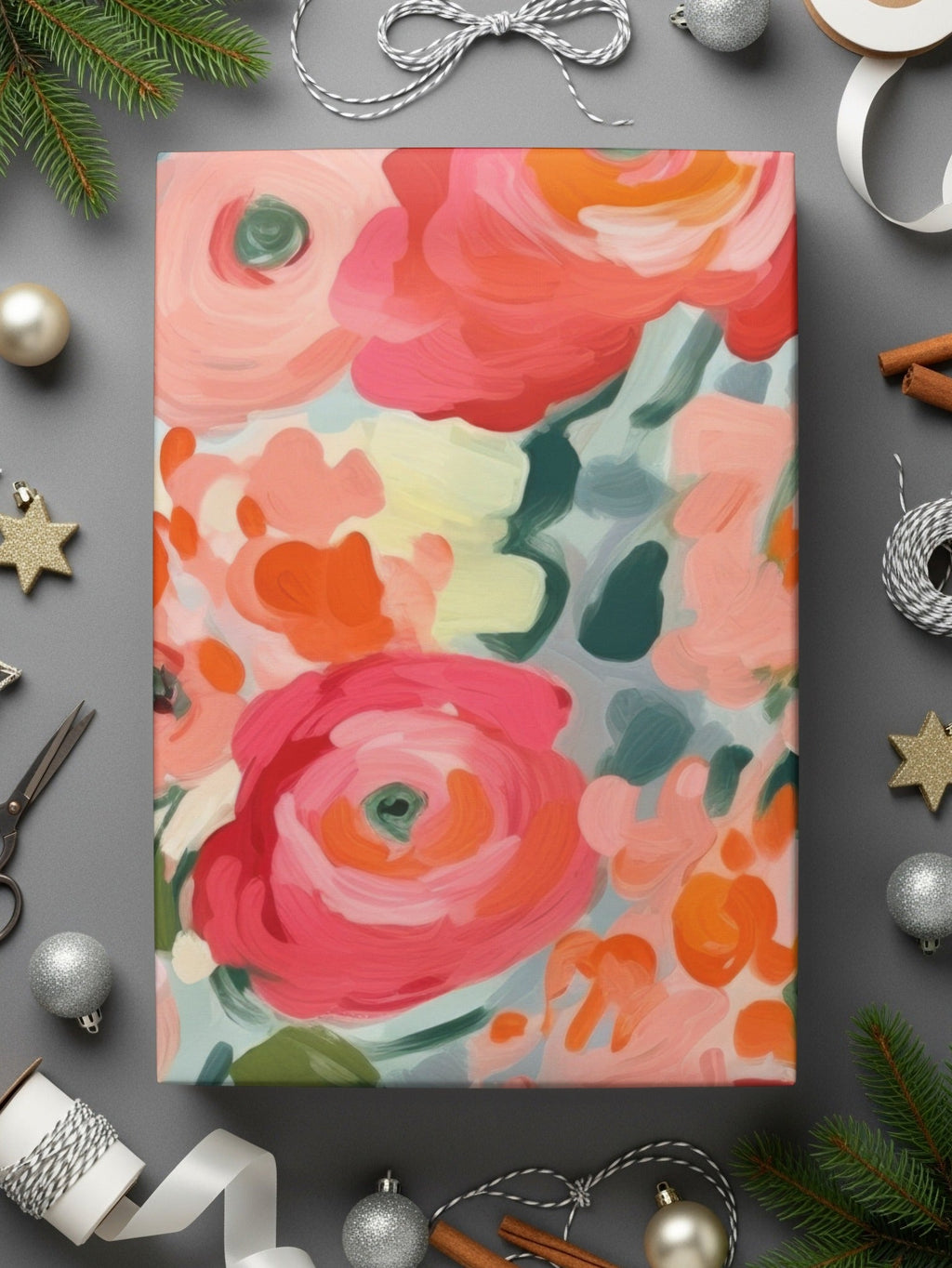 Floral Digital Paper, Watercolor Flowers Pattern, Seamless Flower Digital File, Repeating Flower Pattern, Digital Download, Flower Scrapbook - Moore and Mountain