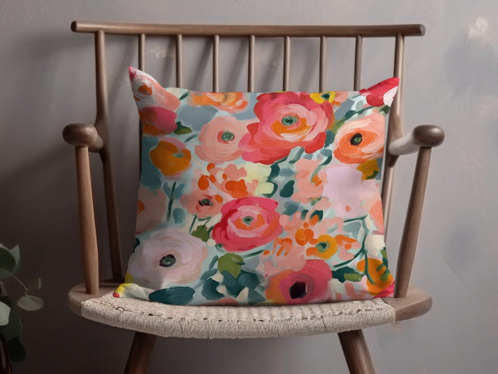 Floral Digital Paper, Watercolor Flowers Pattern, Seamless Flower Digital File, Repeating Flower Pattern, Digital Download, Flower Scrapbook - Moore and Mountain