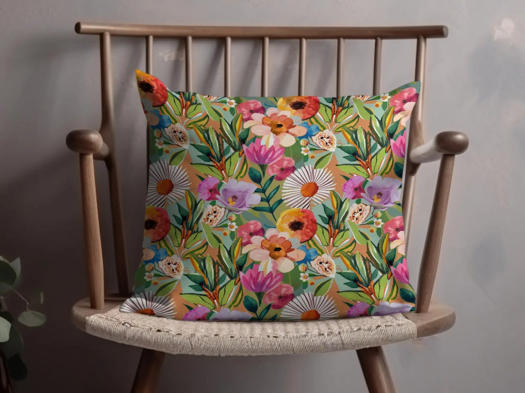 Floral Pattern Digital Paper, Flower Seamless Pattern Design, Spring Summer Fabric Design, Scrapbook Paper, Commercial Use, POD License - Moore and Mountain