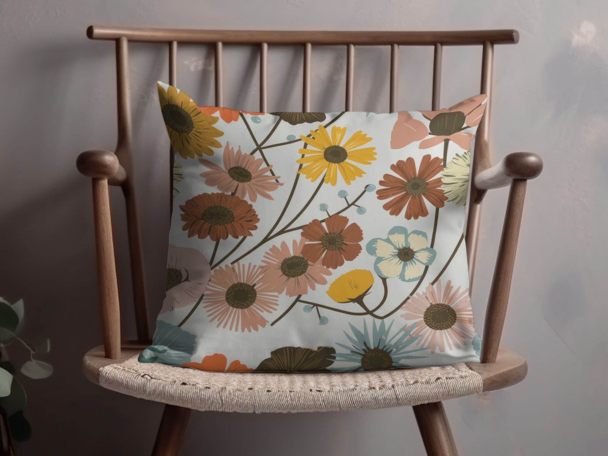 Floral Pattern Digital Paper, Seamless Flower Digital Backgrounds, Boho Flower Print, Rustic Floral Pattern, Digital Download, Commercial - Moore and Mountain