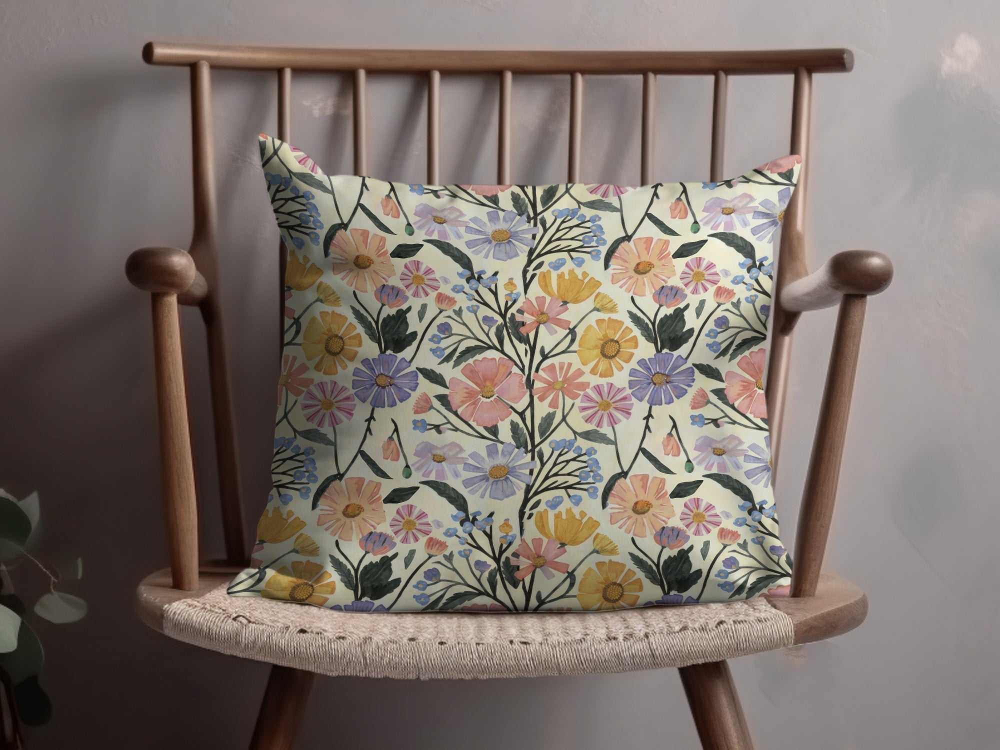 Floral Seamless Pattern, Digital Download, Watercolor Flowers, Repeat Pattern for Fabric, Paper, Scrapbooking, and More (138 chars) - Moore and Mountain