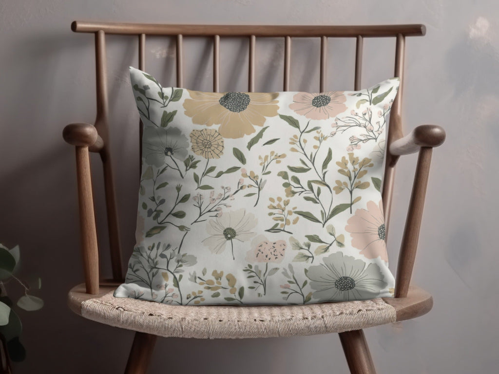 Floral Seamless Pattern Digital Paper, Botanical Print, Flower Background, Fabric Design, Pastel Colors, Scrapbooking Paper, JPEG Files - Moore and Mountain