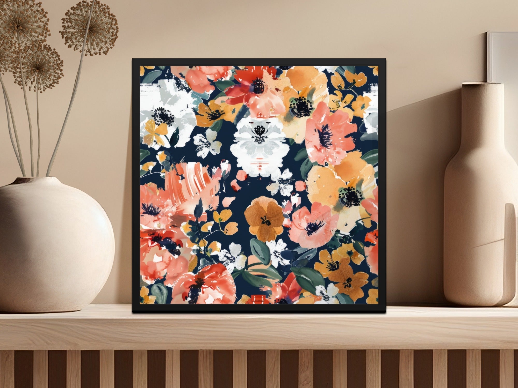 Floral Seamless Pattern Digital, Watercolor Flowers, Repeating Flower Background, Printable Design, Surface Pattern Design, Fabric Design - Moore and Mountain