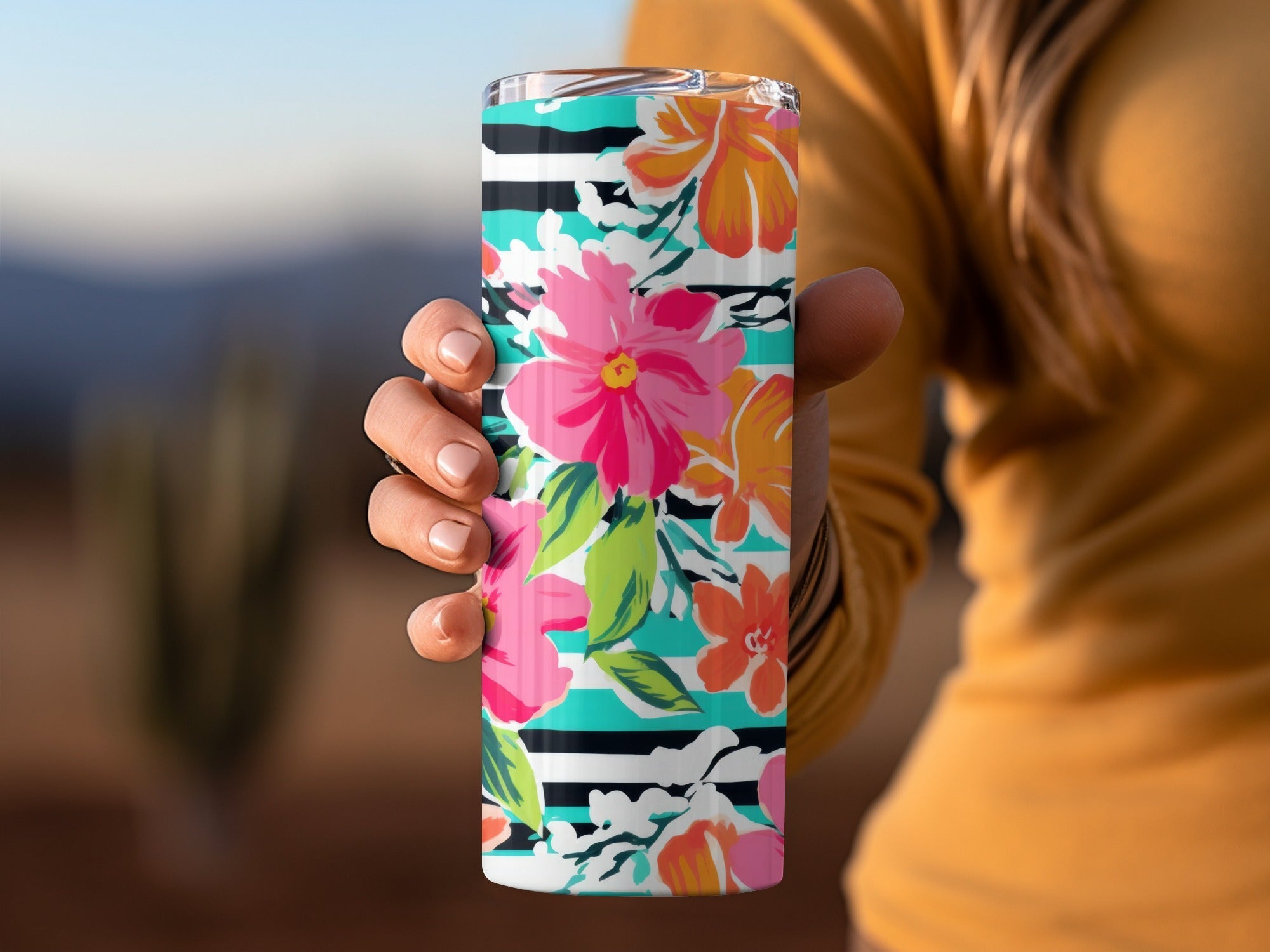 Floral Stripe Digital Paper, Seamless Pattern, Commercial Use, Repeating Design, Scrapbooking Paper, Floral Background Digital - Moore and Mountain