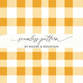 Gold Gingham Seamless Digital Paper, Checkered Pattern Background, Commercial Use Fabric Design, Fall Digital Download 12x12 Inches - Moore and Mountain