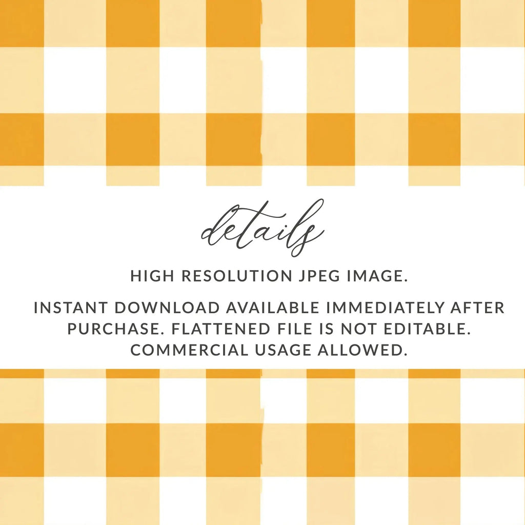 Gold Gingham Seamless Digital Paper, Checkered Pattern Background, Commercial Use Fabric Design, Fall Digital Download 12x12 Inches - Moore and Mountain