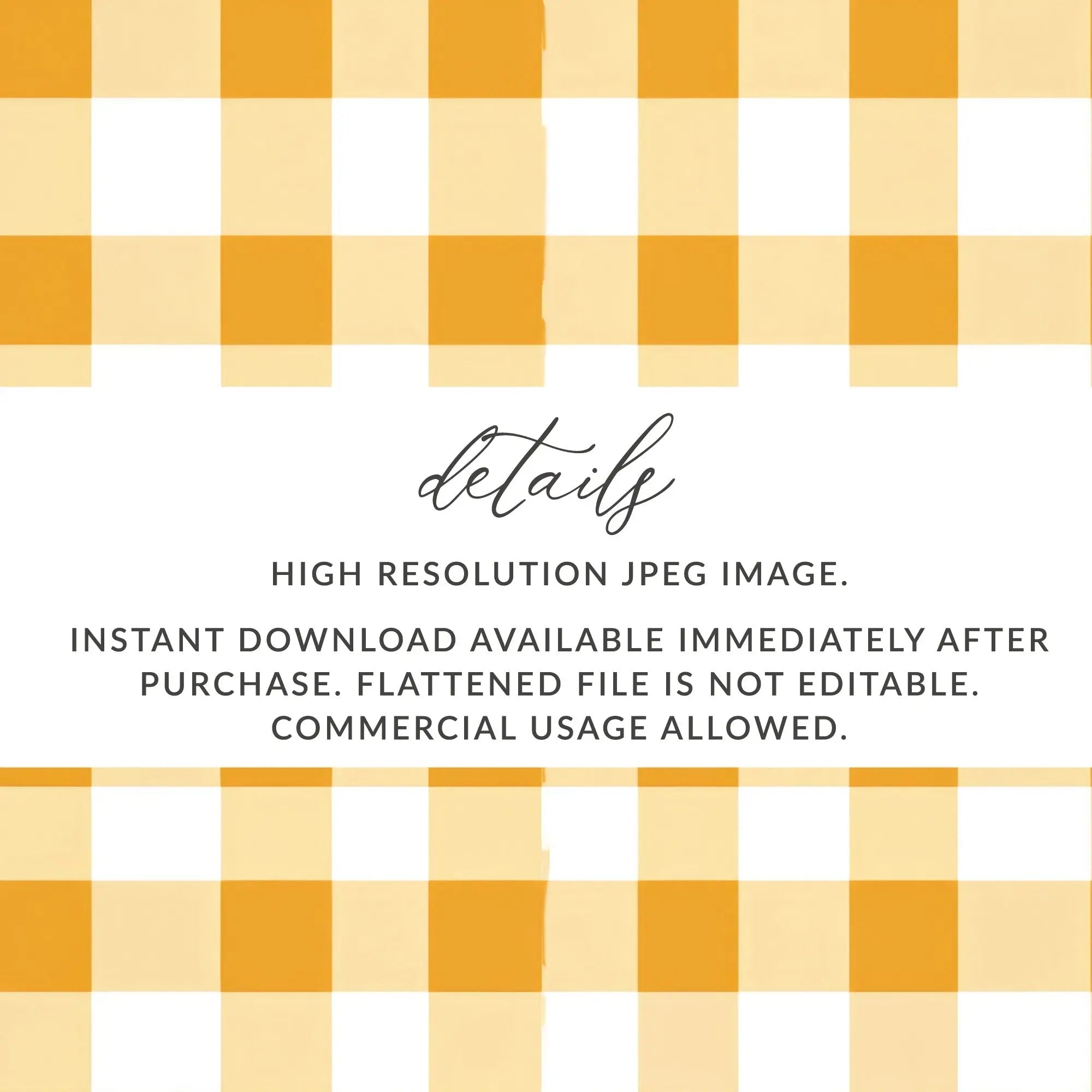 Gold Gingham Seamless Digital Paper, Checkered Pattern Background, Commercial Use Fabric Design, Fall Digital Download 12x12 Inches - Moore and Mountain