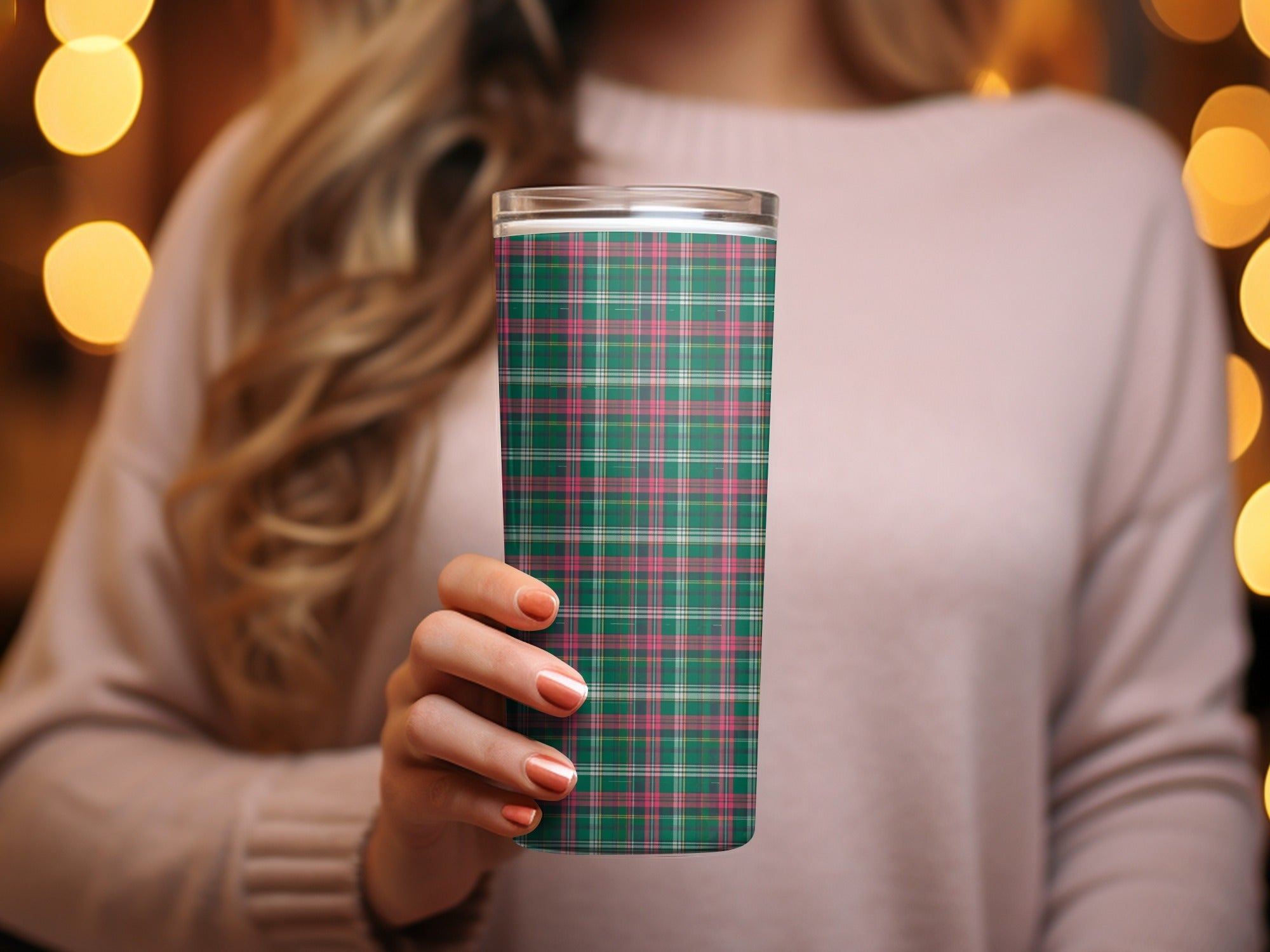 Green and Pink Plaid Pattern Classic Design Checkered Digital - Moore and Mountain