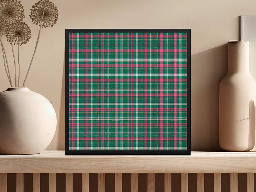 Green and Pink Plaid Pattern Classic Design Checkered Digital - Moore and Mountain