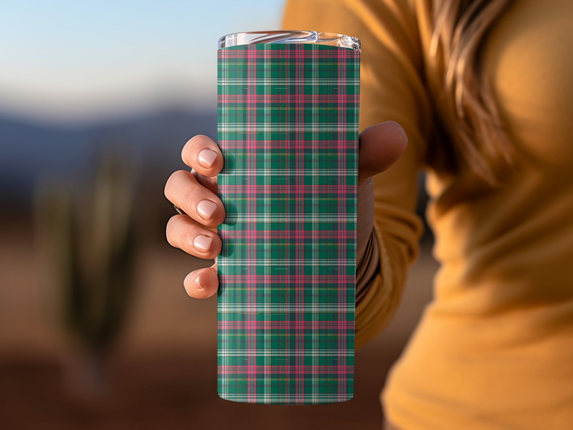 Green and Pink Plaid Pattern Classic Design Checkered Digital - Moore and Mountain