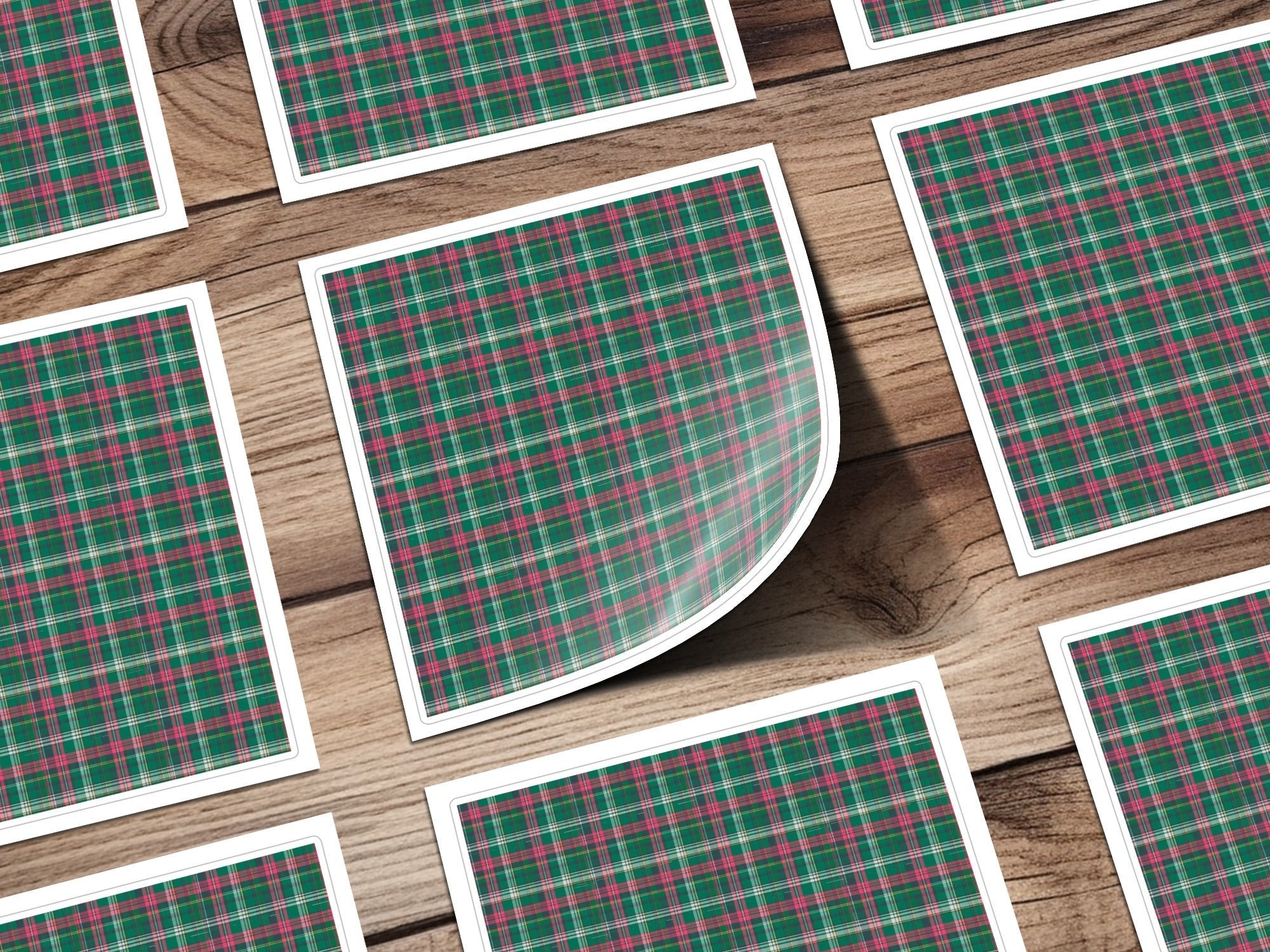 Green and Pink Plaid Pattern Classic Design Checkered Digital - Moore and Mountain
