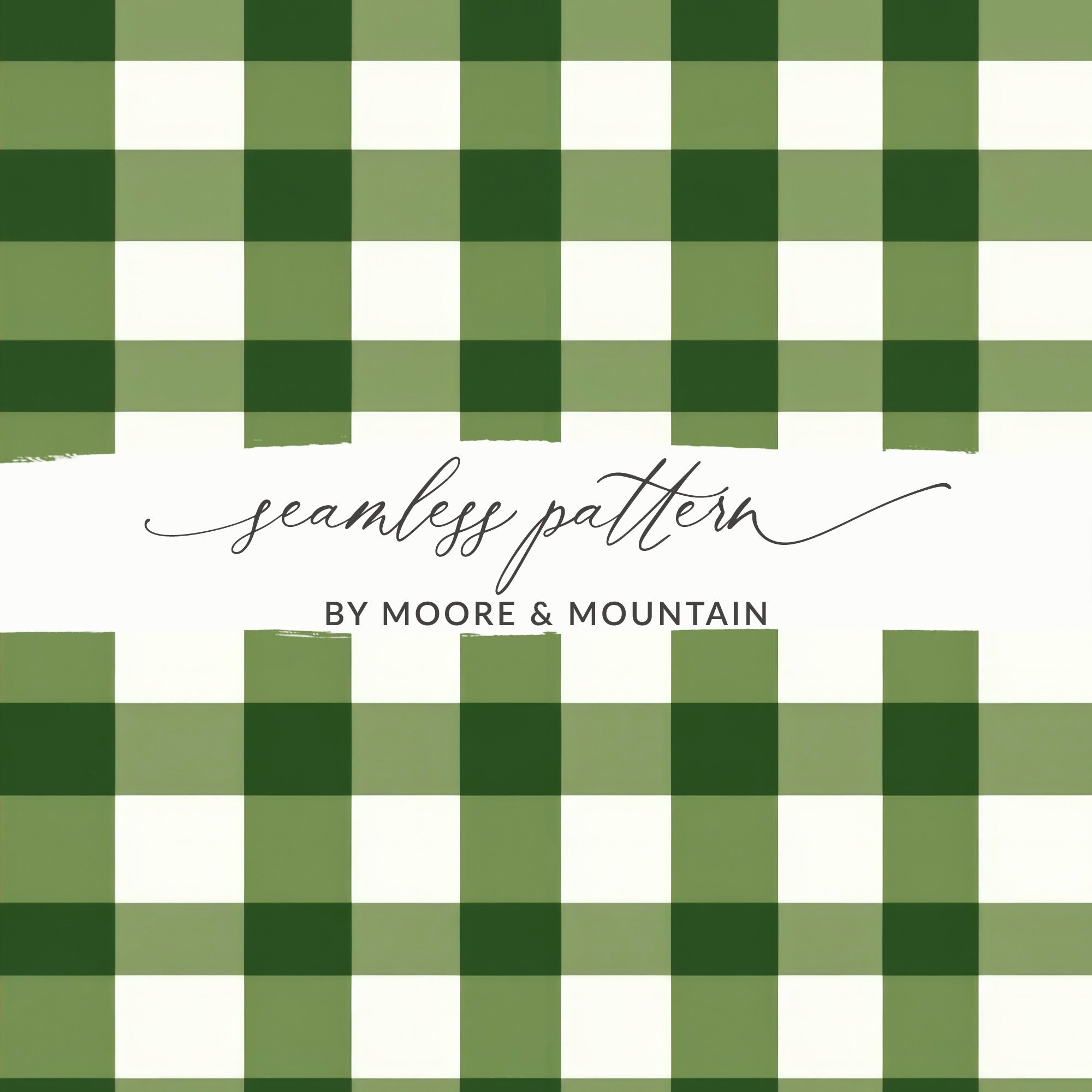 Green Gingham Digital Paper, Plaid Pattern Digital Download, Fabric Texture Seamless Pattern, Buffalo Check Scrapbook Paper, Tartan Digital - Moore and Mountain