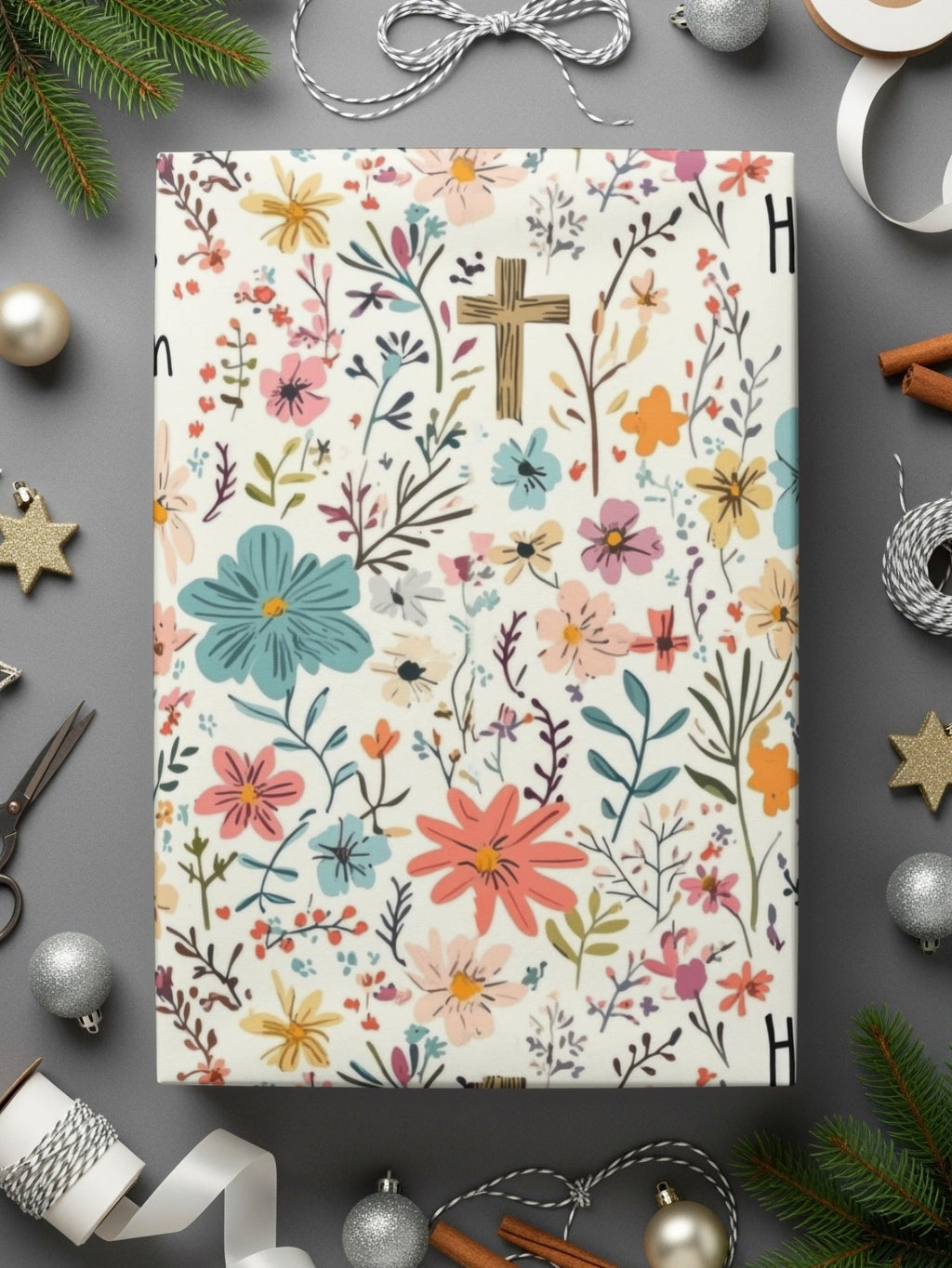 He Is Risen Floral Pattern Seamless Design for Easter Christian Seamless Background Pattern - Moore and Mountain