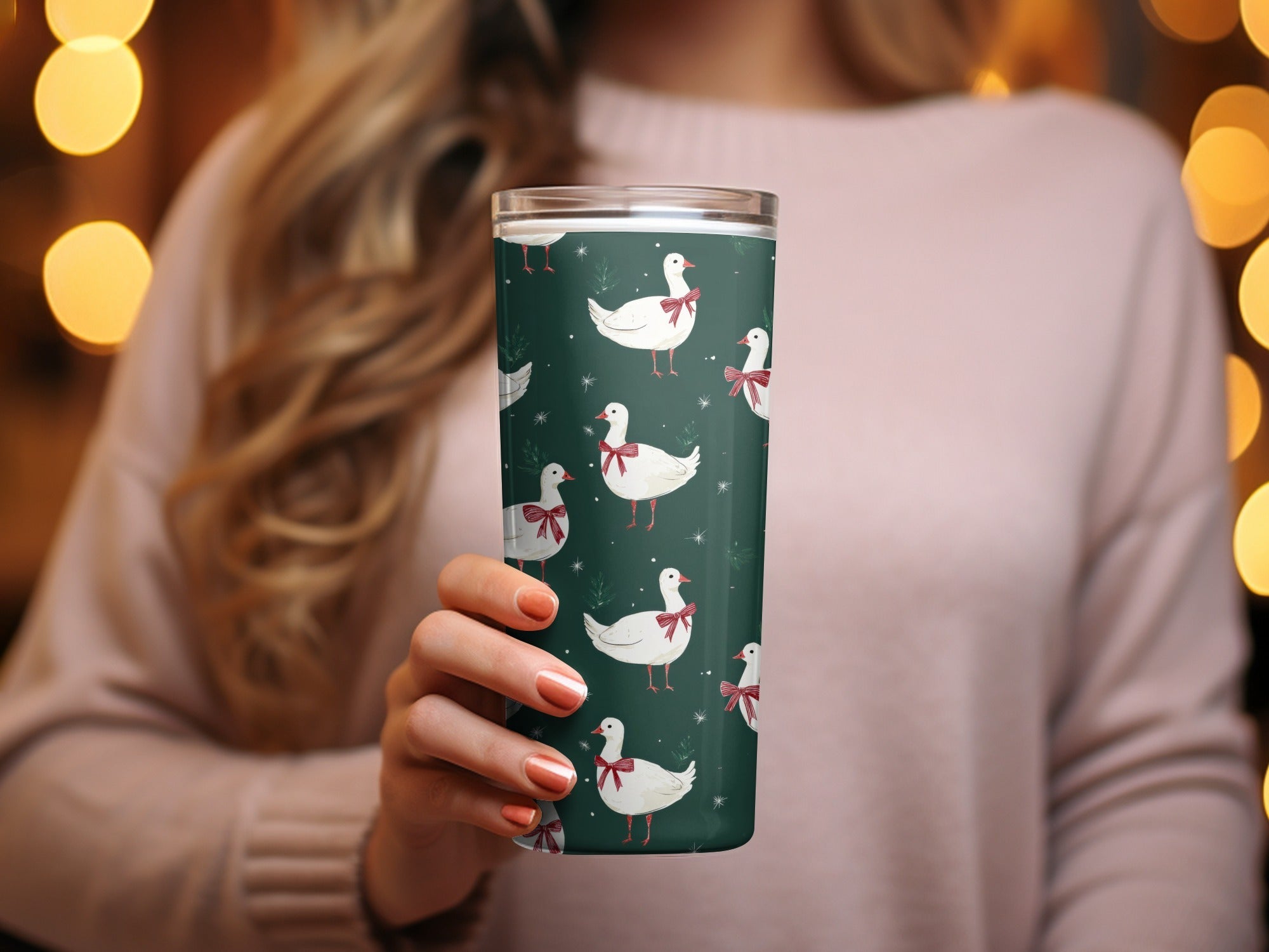Holiday Silly Goose Background Christmas Geese Pattern - Moore and Mountain
