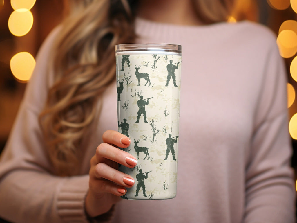 Hunting Seamless Pattern For Men with Hunter Deer Trees Seamless Background Digital - Moore and Mountain