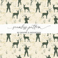 Hunting Seamless Pattern For Men with Hunter Deer Trees Seamless Background Digital - Moore and Mountain