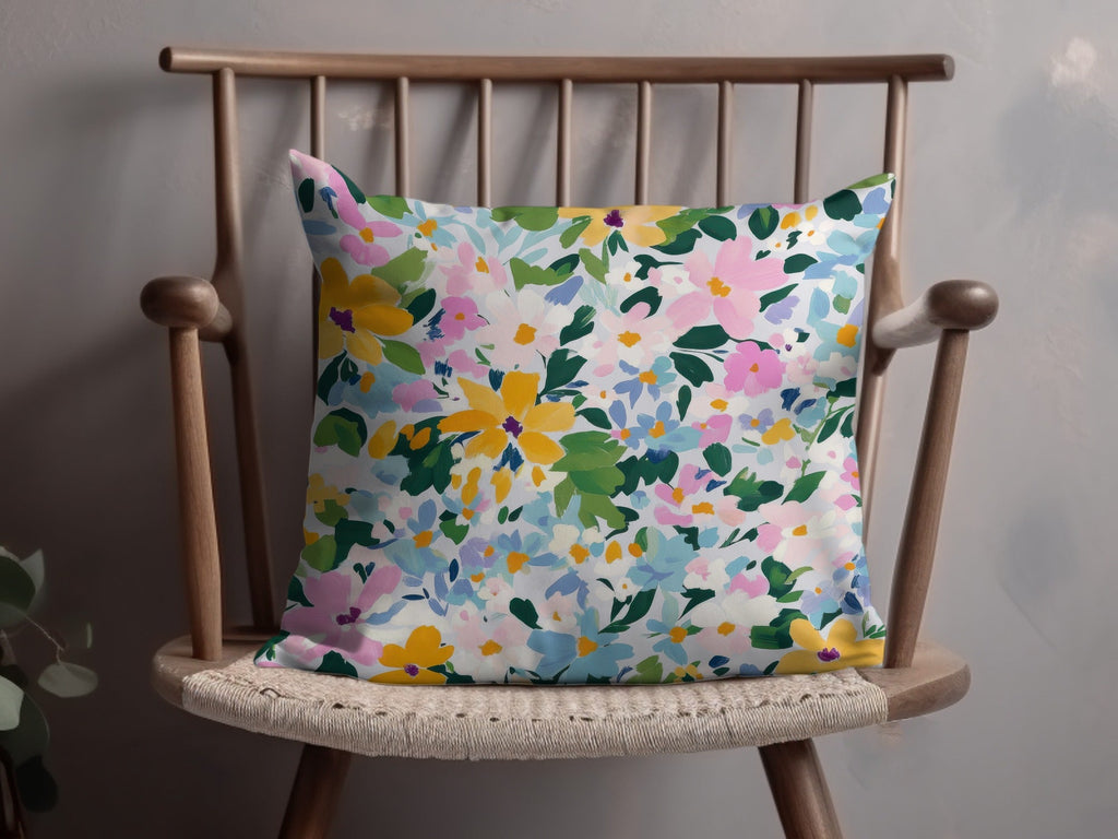 Impressionist Painted Spring Flowers Pattern Acrylic Floral JPEG - Moore and Mountain