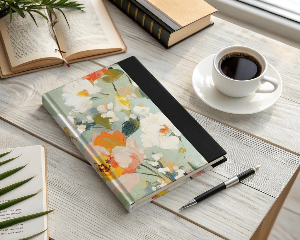 Impressionistic Seamless Floral Garden Acrylic Floral - Moore and Mountain