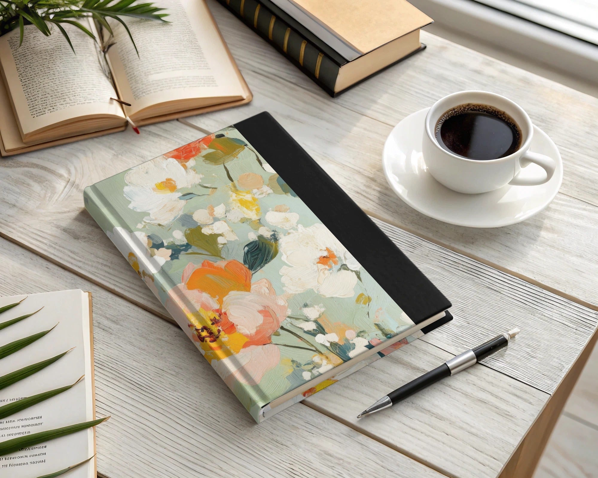 Impressionistic Seamless Floral Garden Acrylic Floral - Moore and Mountain