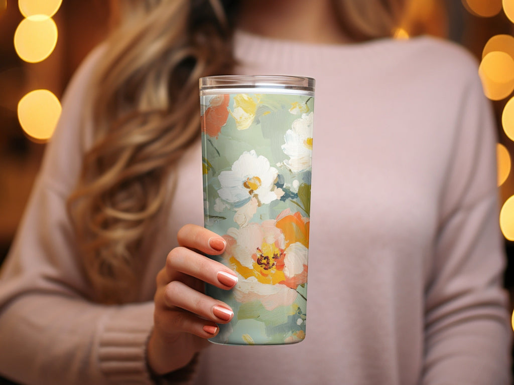 Impressionistic Seamless Floral Garden Acrylic Floral - Moore and Mountain