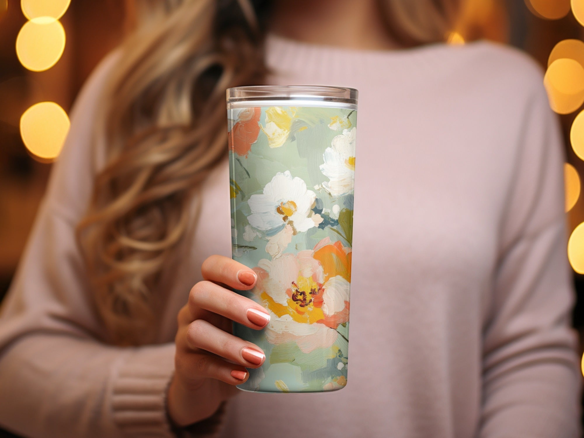 Impressionistic Seamless Floral Garden Acrylic Floral - Moore and Mountain