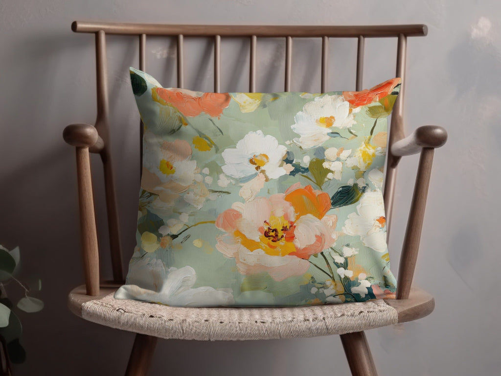 Impressionistic Seamless Floral Garden Acrylic Floral - Moore and Mountain