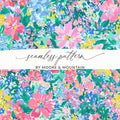 Impressionistic Seamless Painterly Spring Pattern Floral - Moore and Mountain