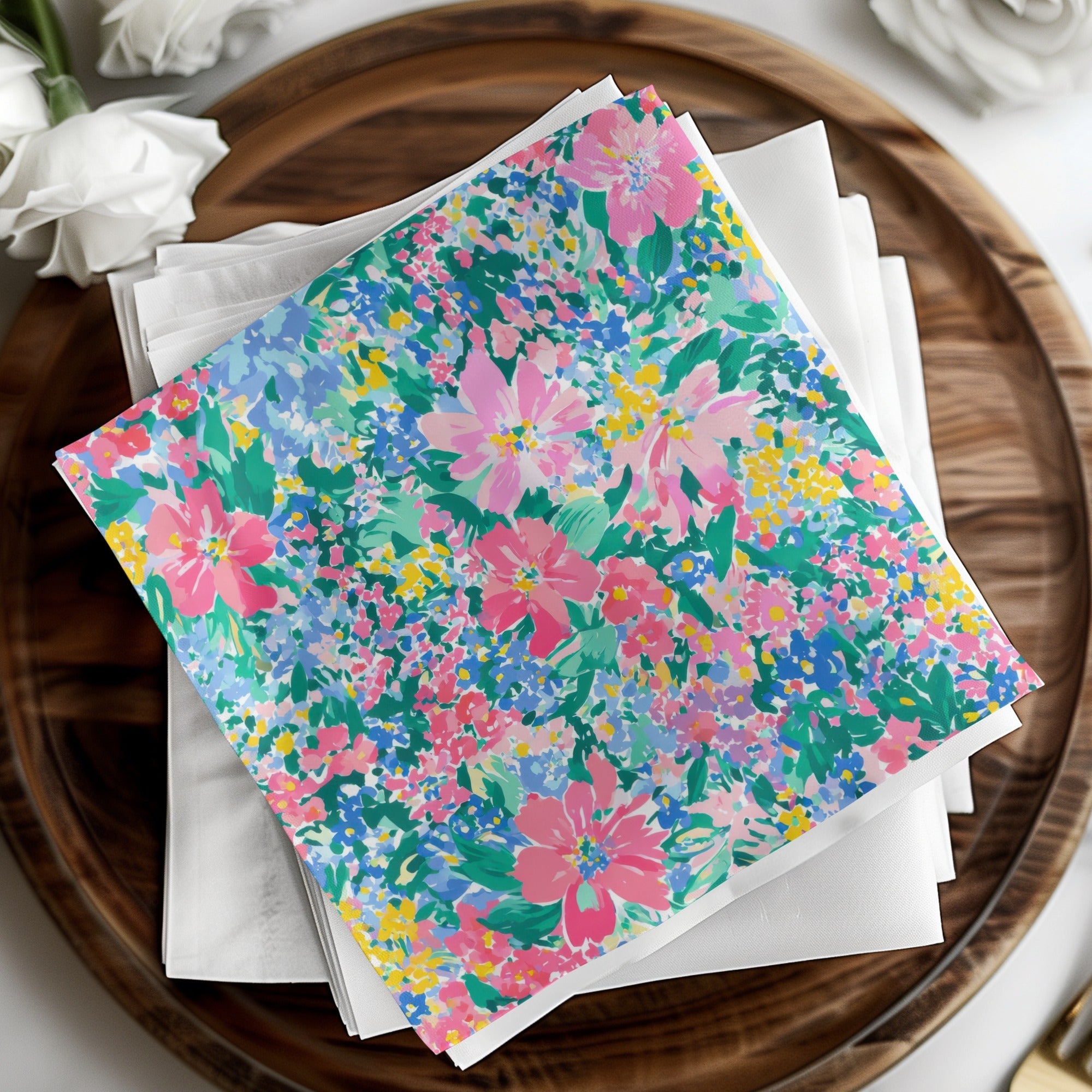 Impressionistic Seamless Painterly Spring Pattern Floral - Moore and Mountain