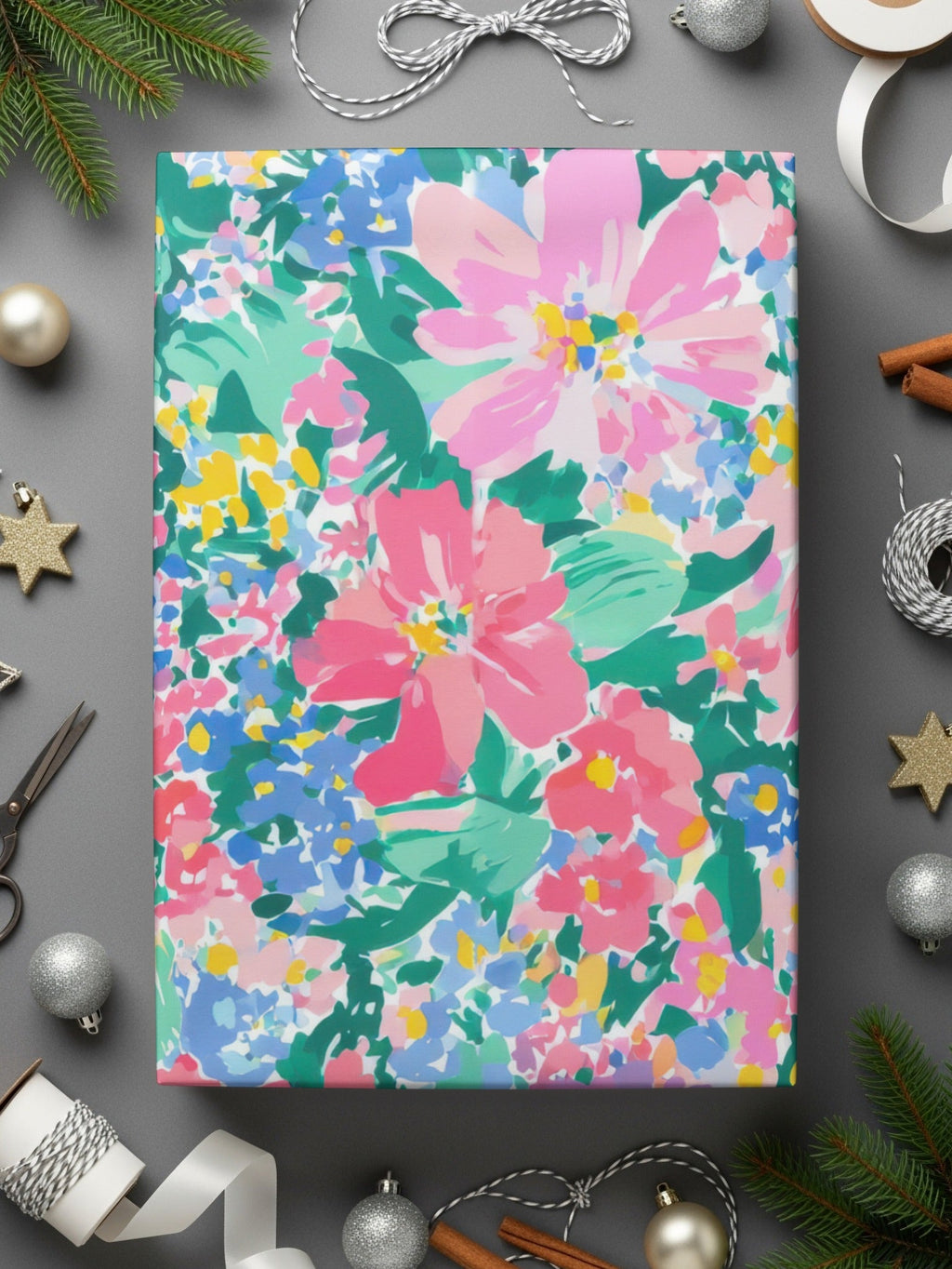 Impressionistic Seamless Painterly Spring Pattern Floral - Moore and Mountain