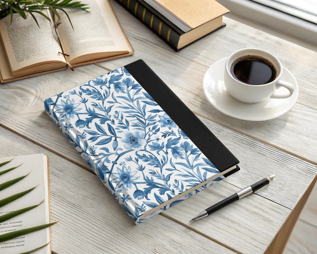 Indigo Bloom Chinoiserie Vines Seamless Pattern and Leaves Pattern Beautiful Design Digital - Moore and Mountain