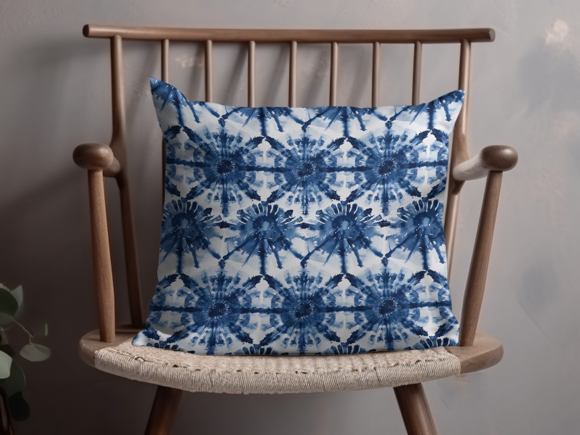 Indigo Tie Dye Digital Paper, Seamless Pattern File, Indigo Shibori Design, Indigo Background, 12x12 JPEG File, Scrapbook Paper - Moore and Mountain