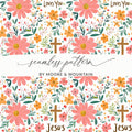 Jesus Loves You Floral Pattern Design Easter Gift Digital - Moore and Mountain