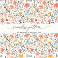 Jesus Saves Floral Digital Paper, Christian Seamless Pattern, Religious Print, Commercial Use, Faith Based Design, POD - Moore and Mountain