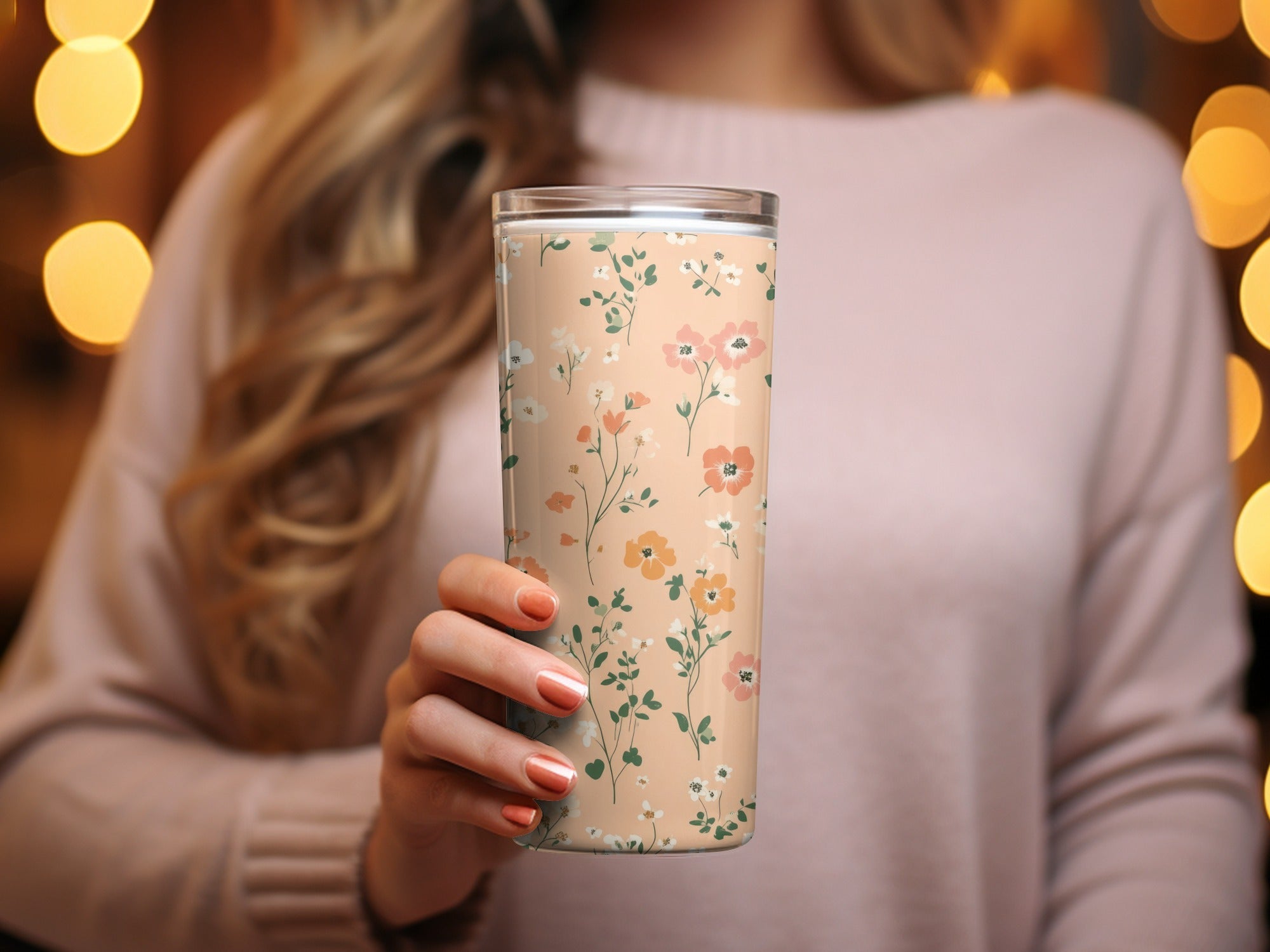 Light Blush Ditsy Floral Delight Seamless Pattern for Fabric Design Crafts - Moore and Mountain