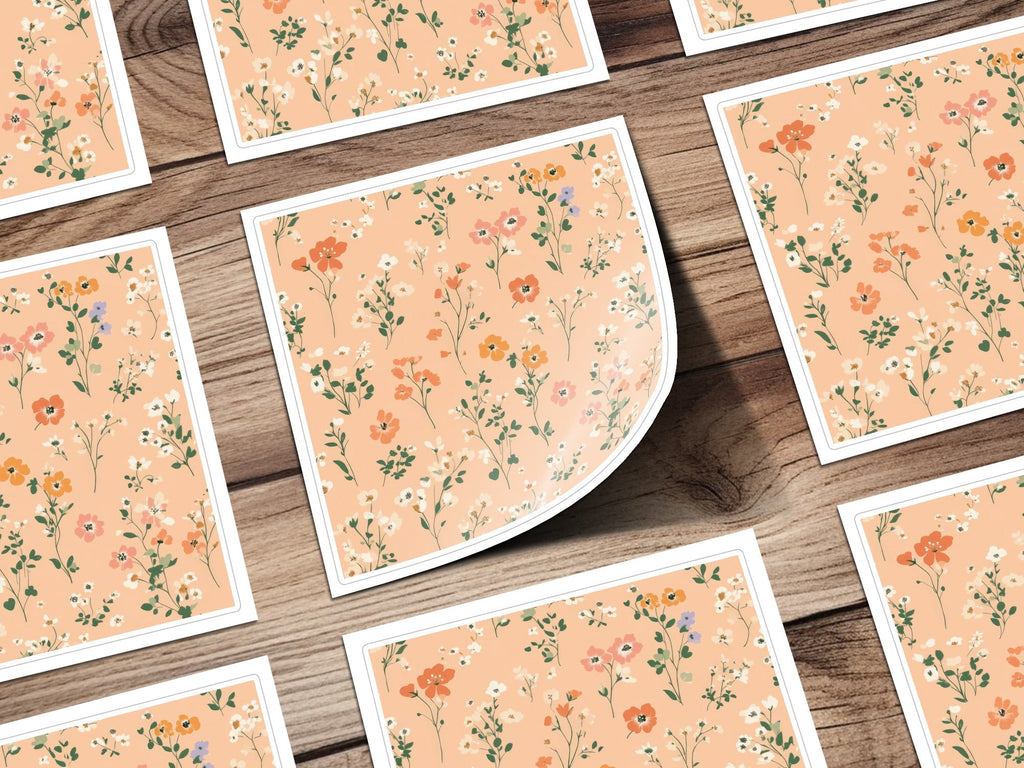 Light Blush Ditsy Floral Delight Seamless Pattern for Fabric Design Crafts - Moore and Mountain